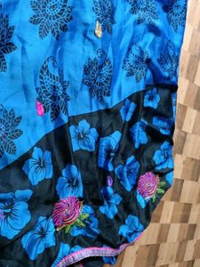 Like New Navy Blue Colour Saree