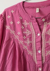 Pink A-Line High-low top