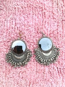 Silver Oxidised Earrings 😍