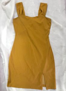 Mustard Mini Dress