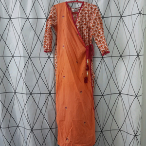 jaipurkurti designer peach color