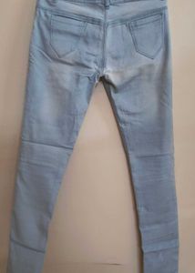 Sky Blue Faded Jeans