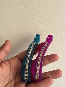 Sparkly Hair Clips - Set of 2 Banana clip