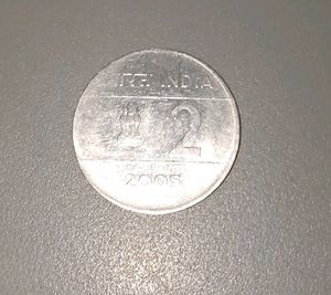 Rs 2 Of 2005 - Cross Mark, Kolkata Mint
