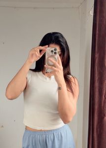 White Crop Top