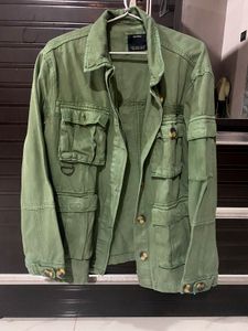 Olive Green Bershka Jacket