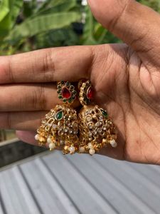 Stone Work choker Set With Earning