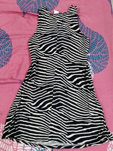H&amp;M Y2K TRENDY Zebra Print Tank Dress XS