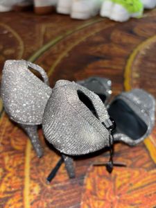 MANGO Glitter Heels