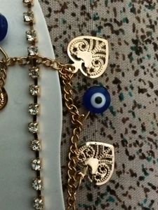 Evil Eye Anklet Set