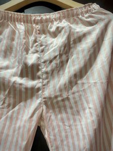 Blush Pink Striped Pajama Shirt – EBLIN