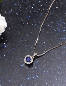 Blue Stone Chain Pendent (New)