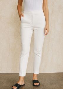 White Straight Leg Pants