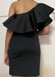 Flared one Sleeved Dress