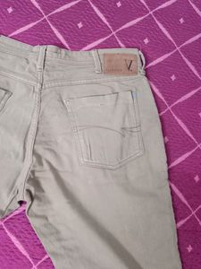 Van Heusen Men Khaki Denim Jeans