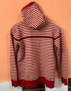 Striped Zip-Up Hoodie