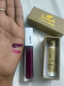 Combo Of Two (Zudio Liquid Lip And Kaumudi Balm)