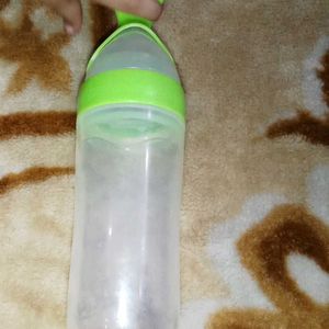 Baby Bottle with Green Accents