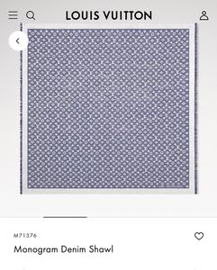 LV Monogram denim design cotton