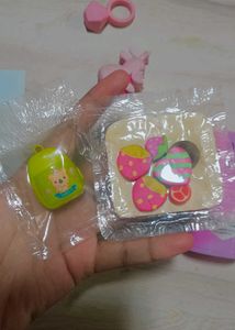 Stationery Set Of 12 Kawaii Cute Pink+Blue+Green