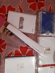 400 Pages White Spiral Notebook, (Ragister/Dairy)