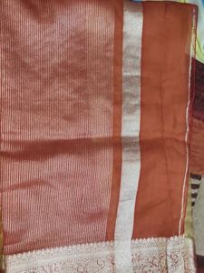 Soft Organza Saree With Stiched Blouse
