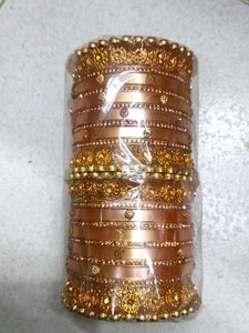 Gold-toned Indian Bangles