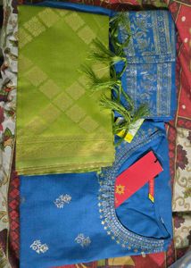 Brand New Vishudh Blue Kurti Pant with Dupatta
