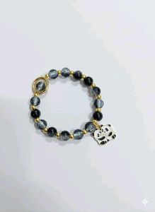 Beaded Panda Charm Bracelet For Women