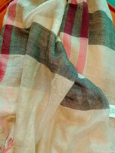 Auntentic Burberry Silk/Cashmere Giant Scarf