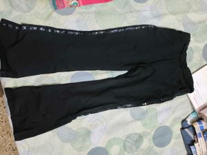 Black Flare Pant for 4-6 year girl with sequence