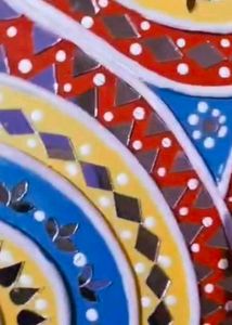 Customized Lippan Art (Glass Work )