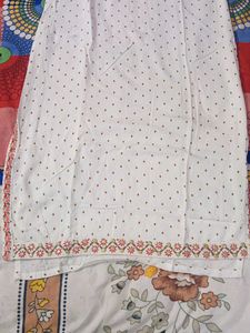 Embroidered White Kurta