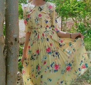 Floral Print Fit & Flare Dress