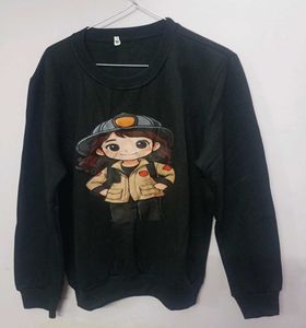 Cute Cartoon Print Sweatshirt