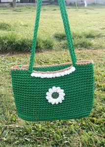 Handmade Crocheted Shoulder bag.