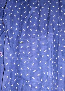 Patterned Button-Down Shirt