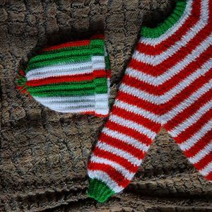 Handmade Christmas Pullover With Cap
