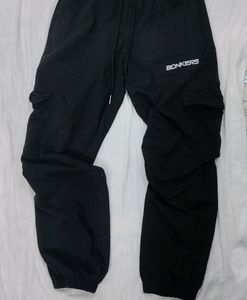 Bonkers Corner Black Cargo Jogger Pants