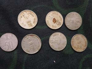 Rare 50 Paisa Commerative Coins
