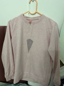 Pink Graphic Sweatshirt