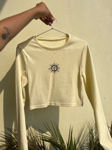 Crop Fitted Full Sleave Top