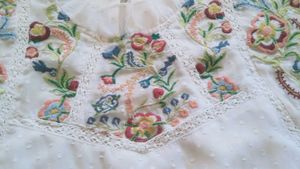 Embroidered White Top