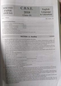 Class 9th English Question Bank