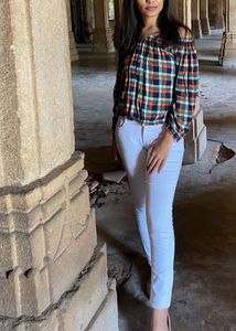 Checkered Top | used once