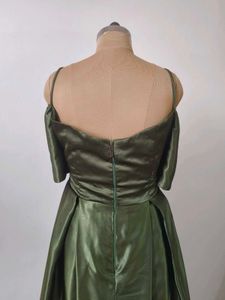 Olive Green Evening Gown