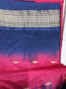 Red &amp; Blue Saree