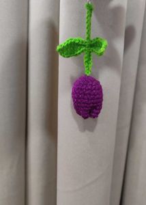 Crochet Tulip Keychain.
