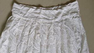 White Eyelet Skirt