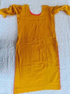 Hand-Painted Floral Kurta Set